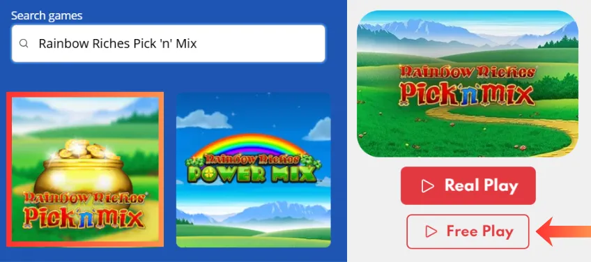 Use the Search Bar and select Demo Mode